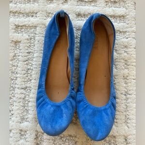J. Crew Women's Blue Suede Flats